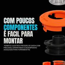 Belifou Carretel Automático Carga Fácil Para Roçadeira Toyama Kawashima Vulcan Garthen Com Fio Nylon 2,7mm 10m - 2,7 mm 10 m corda - Visão 8