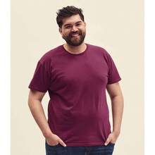 Fruit Of The Loom Mens Iconic T-Shirt - Burgundy - View 2