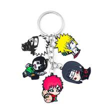 1pc Naruto Anime Chibi Enamel Metal Pendant Keychain, Uzumaki Naruto Sasuke Sakura Kakashi Keyring, Cartoon Cosplay Accessory Fan Gift - Multicolor - View 14