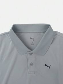 Puma 男士 PERFORMANCE POLO - 中灰色 POLO 衫 織造領 短袖 T52869909 - 灰色 - 查看 4