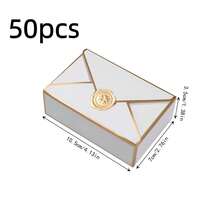10/50pcs Blank Packaging Paper Gift Boxes, Classic Envelop Gift Boxes For Wedding Favors, Birthday Party, Cosmetics Packaging - Multicolor - View 17