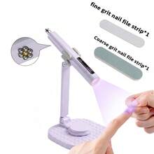 3-In-1 Cat Eye Magnet Portable Nail UV Lamp With Built-In Stand For Hands-Free Use, Includes Cat Eye Magnet Wand To Create Various Cat Eye Nail Art Styles, Suitable For DIY Home Manicure, Perfect Gift Choice - 彩色 - 查看 9
