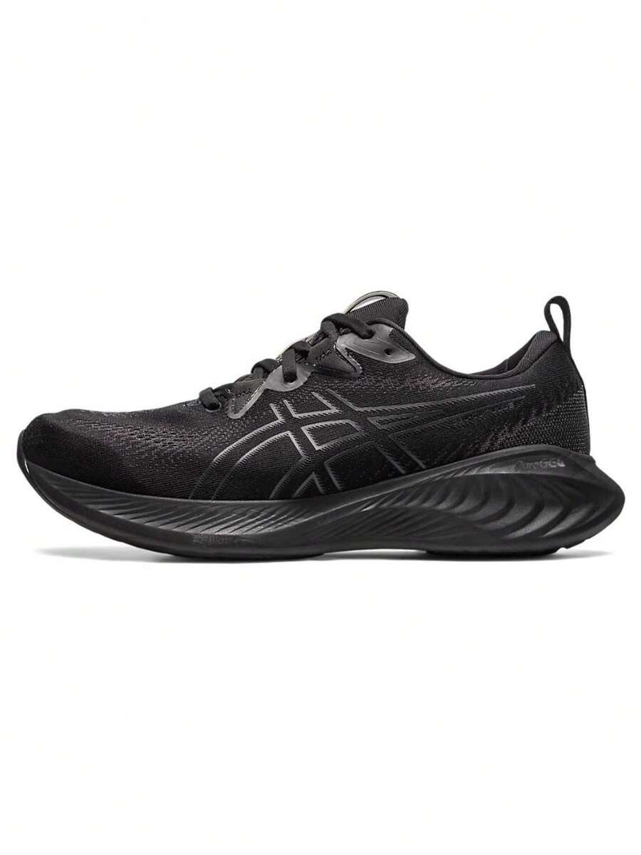 ASICS Gel Cumulus 25 Running Shoes Men Black/Gunmetal Cushioned Lightweight Road Running - Default - View 1