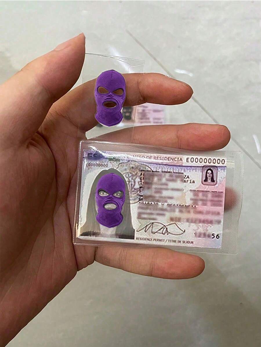 1/5/10個 證件照隱私卡套 - PVC磨砂卡套，水晶黏貼工藝，駕照卡套，適用於辦公室、學校、信用卡、工作證和感應卡，方便攜帶，小巧輕便