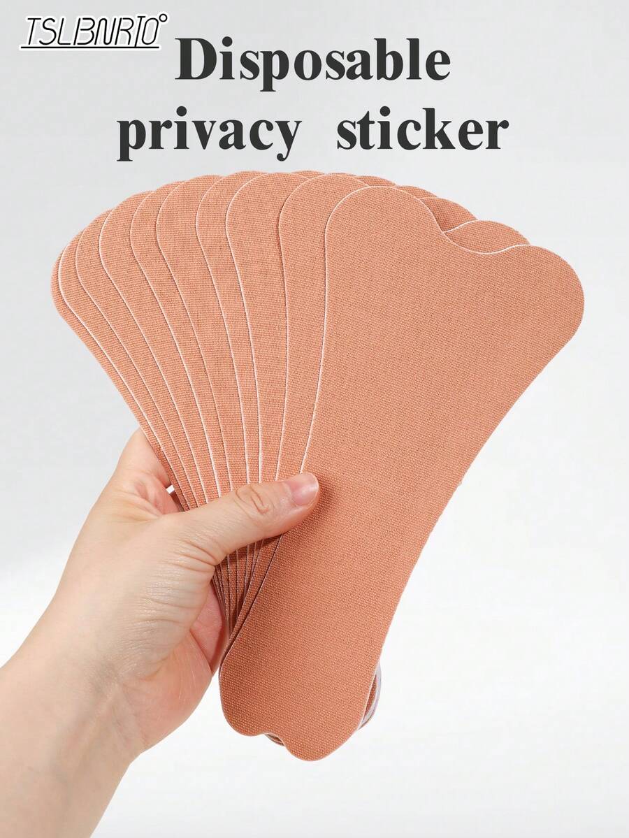 10/20Pcs Disposable Concealer Sticky Fabric Panty Liners Invisible Anti-Chafing Pads For Swimwear Yoga Pants , Beach Essentials - Multicolor - View 1