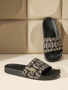 Men's Spring To Summer Personalized Slippers, EVA Indoor Leisure Slippers - Black - View 2