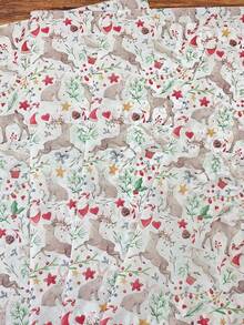 10/20/40 pezzi Carta da imballaggio con motivo di renna natalizia, 50,8 cm X 35,56 cm Carta da imballaggio per regali, adatta per matrimoni natalizi, regali di San Valentino, imballaggio per regali di compleanno, imballaggio per profumo, riempimento di borse regalo e regali per feste - Multicolore - Visualizzare 10
