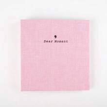 100 Pockets Dear Moment Linen Photo Album Photocard Binder Album For 2 X 3 Inch Mini Name Card Baby Kid Album - A - View 11