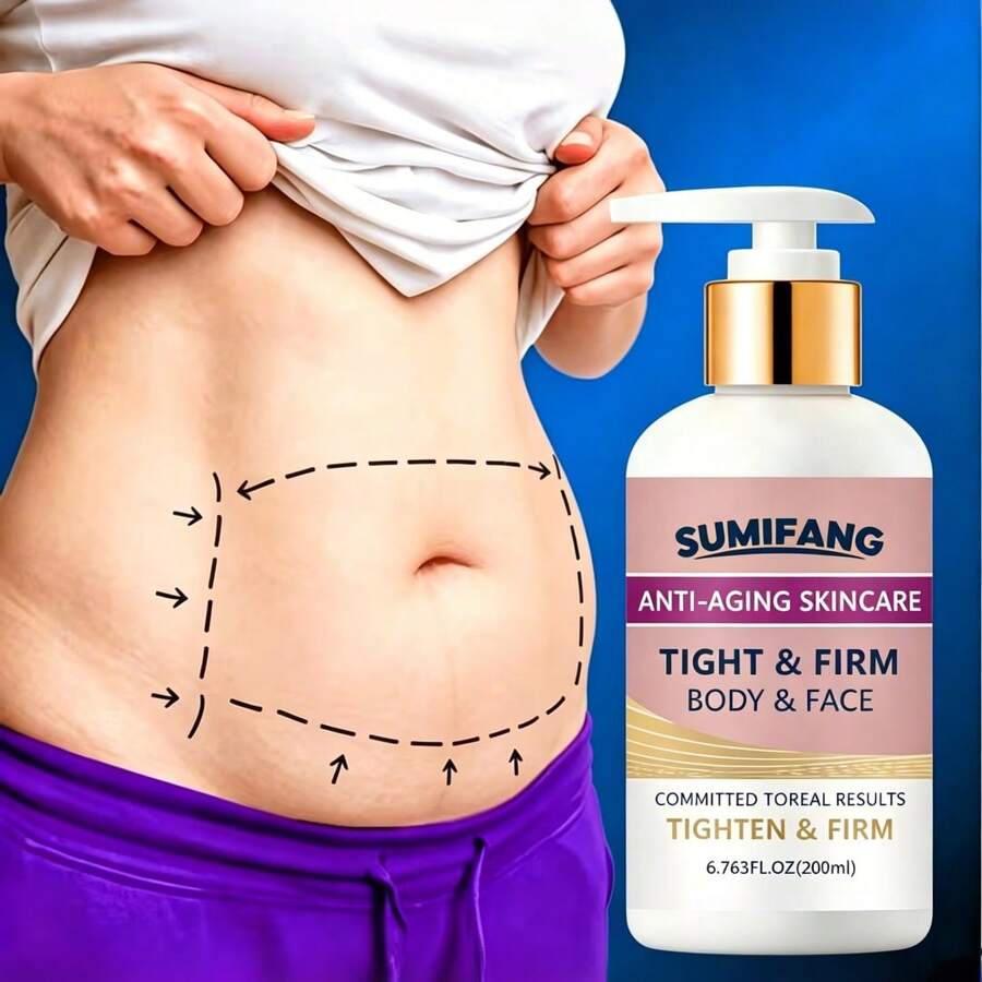 SUMIFANG 200毫升日常滋养紧致身体乳，改善松弛、粗糙、干燥的肌肤，深层滋润并柔滑身体肌肤。持续使用可改善肤质。适用于腹部、臀部、大腿、手臂及全身护理。
