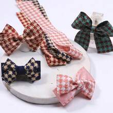 3D Dual-Tone Houndstooth Woven Ribbon DIY Bow Hair Accessory Material Clothing Shoe Flower Hat Decoration Plaid Woven Tape - Multicolor - View 4