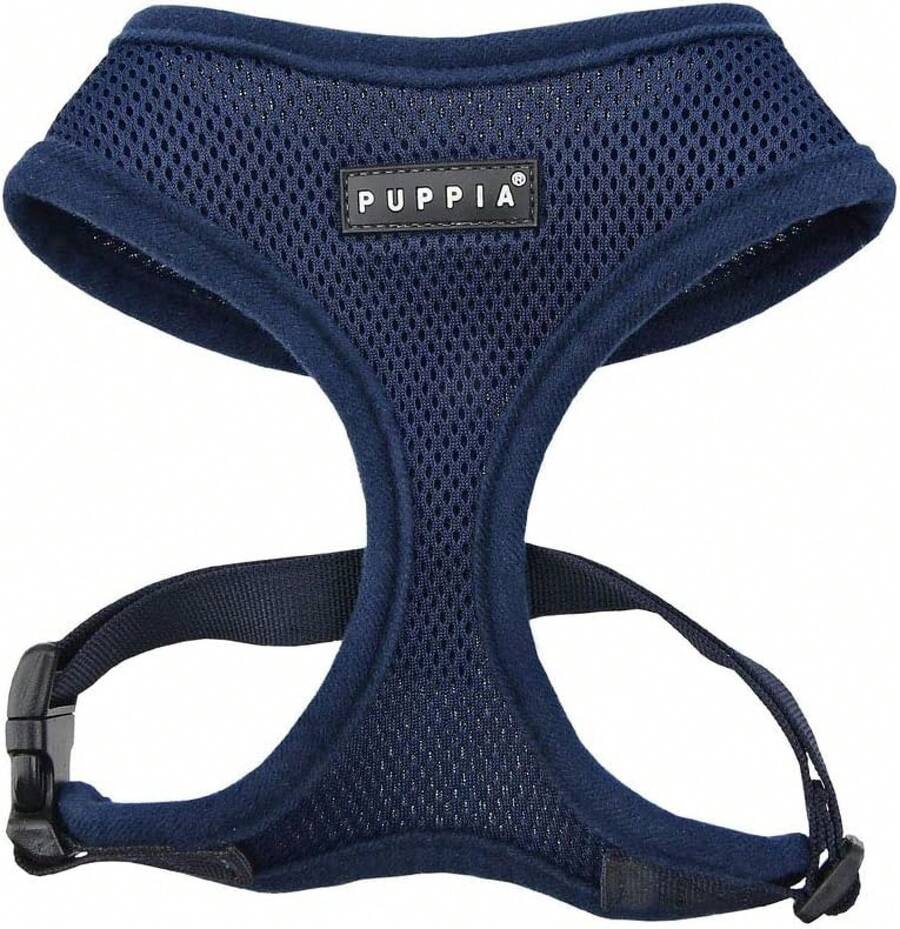 Arnés para Perro Puppia Soft Auténtico, Rojo - Mediano - Amarillo Mostaza - Ver 1