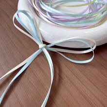 3 Colors, Each 5 Yards. Total 15 Yards. Multi Colors Satin Ribbons Wedding Party Gift Pack Ribbon Christmas Decoration Bow Additions Ribbon - Multicolor - View 5