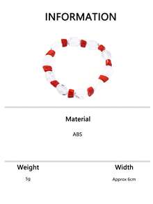 1 buah/5 buah Gelang Elastis Manik-Manik Warna Kontras Desain Fashion Dapat Ditumpuk DIY Gelang Multi-Bangku Perhiasan untuk Pemakaian Sehari-hari Wanita Hadiah Liburan - gelang manik-manik - View 8
