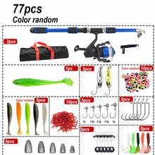 Fishing Starter Set - Portable Telescopic 1.8m/70.92in Fishing Rod + Spinning Reel Combo + Fishing Hooks - Suitable For Beginners And Teens, Applicable To All Water Layers, Freshwater And Saltwater Compatible, Men's Fishing Gift - Set 1 - View 10