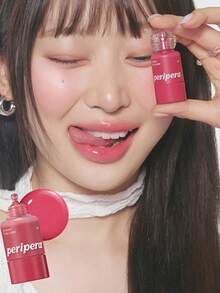 PERIPERA 持久水润腮红液，全天保湿，丝绒般柔滑质地，自然可爱珠光，轻盈易推开，持久显色，打造柔焦自然光泽，提亮肤色，韩国彩妆，节日礼物，母亲节礼物，9克/0.32盎司 - 08 - 查看 9