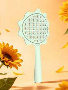 1 pezzo Spazzola per capelli con design a girasole traforato con manico, spazzola districante per capelli per donne, asciugatura e styling rapido dei capelli, capelli voluminosi con cima alta, per capelli bagnati/asciutti/lisci/sottili, cura dei capelli, strumento per acconciatura, ritorno a scuola, stagione festiva - Multicolore - Visualizzare 10