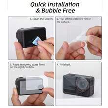 3-In-1 Screen Protector, Tempered Glass Film, Lens Cover, Lens Pouch, Storage Box Compatible With OSMO Action 6 Accessories/Suitable For OSMO Action 6/OSMO Action 5/OSMO Action 4 - View 11