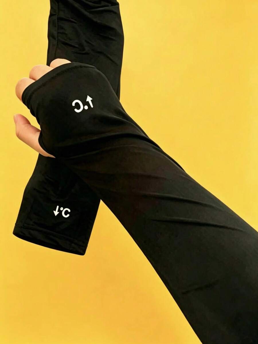 Stay Cool All Summer With Ice Silk Sleeves! 1pc Ice Silk Sun Protection & Windproof Arm Sleeves: UV Protection, Comfortable & Fashionable, Suitable For Driving, Cycling, Golf And Volleyball, Outdoor Fitness Essential, Fitness Set, - Multicolor - View 1