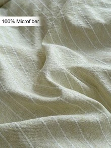 1pc Light Green & Light Khaki Color Block Vertical Stripe Jacquard Cationic Pillowcase, Minimalist Fashion Textured Decorative Throw Pillow Cover For Bed, Suitable For All Seasons, Modern Home Decor, No Filling Included - Pastel Green - View 5