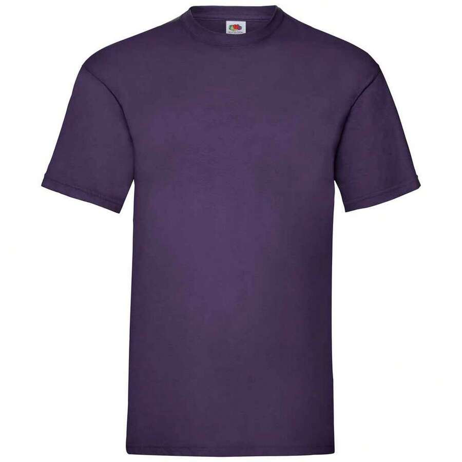 Fruit Of The Loom Mens Valueweight T-Shirt - 紫色 - 查看 1