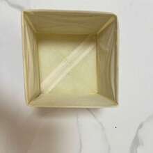 1 buah Kotak Penyimpanan Laci Lipat Warna Beige, Wadah Pengatur Lemari Berbagai Ukuran untuk Pakaian dan Pakaian Dalam - Krem - View 10