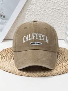 1pc Unisex Embroidered Vintage Letter Baseball Cap, Suitable For Daily Wear, Baseball Cap For Beach And Outdoor Sports - Multicolor - View 6