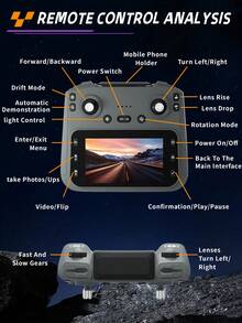 1pc Screen-Controlled RC Car, Racing RC Car, Screen-Controlled Car, Lifting Camera HD Aerial Photography, Cool Front And Rear LED Design, One-Click Offset, Long Battery Life, 4WD Off-Road Toy, Toy Car With Lifting, 270° Rotating HD Camera, Replaceable Off-Road Tires, 4.3-Inch Screen Control, Suitable For Boys And Girls Aged 5-6-7-8-9-10-11-12 And Above, Ideal Birthday Gift For Boys And Girls - Multicolor - View 4