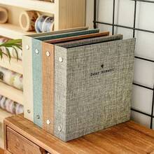 100 Pockets Dear Moment Linen Photo Album Photocard Binder Album For 2 X 3 Inch Mini Name Card Baby Kid Album - A - View 3