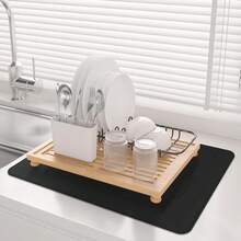 Stove Top Cover For Electric Stove- Range Covers For Electric Stove,Silicone XXL Dish Drying Mat, Glass Cooktop Covers, Flat RV Range Top Mats Kitchen Essentials Kitchen Decor(Black, 28"X20") - 28in X 20in - View 7