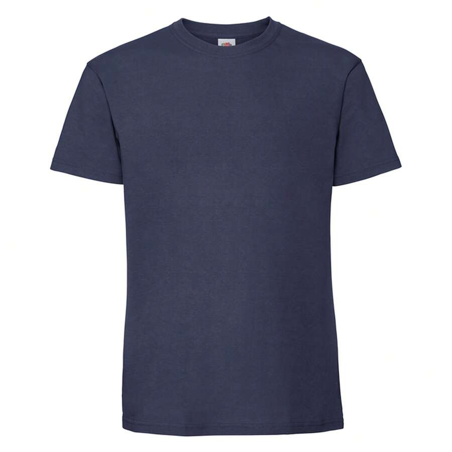 Fruit Of The Loom Mens Iconic Premium Ringspun Cotton T-Shirt - Deep Navy - View 1