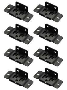4/8/12 Sets Quick Install Furniture Connector Brackets, Durable Right Angle Corner Connectors, Stainless Steel Furniture Corner Connectors With Screws, Suitable For Drawers, Cabinets, Tables And Chairs - Multicolor - View 7