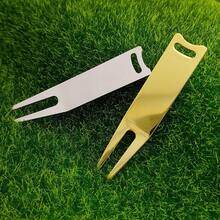 Silver Pivot Golf Divot Repair Tool With Double-Side Paint Coating, Premium Green Turf Fix Accessory - Silver - View 5