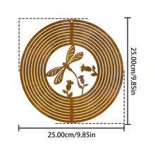 1pc Rustic Metal Life Tree Weathervane With Rotating Heart Top - 360° Wind Direction Indicator, Suitable For Outdoor/Ceiling Or Hanging Decor, Ideal For Wedding, Garden, Porch, Mother's Day Gift - Rust Brown - View 11