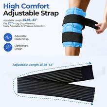 Reusable Big Ice Pack Cold Hot Compress Self-Absorbing Water Back Pad For Leg Knee Arm Joint Muscle Reusable Cold Packs - 1 Piece - View 4