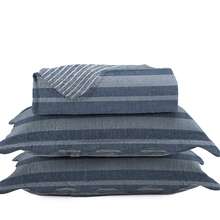 3-Piece Set: Double-Sided Queen Bedspread, Patchwork Quilt, Ultra Patch - 帝國 - 查看 2