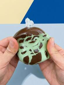 Chocolate Squeeze Stress Ball, Soft Wax Coated Squeezy Toy With Relaxation Function, Slow Rebound Dough Toy, Fun Style Ball, Suitable As School Prize For Teenagers, Cute Malt Filling Sensory Toy, Stress Relief Toy, Cute Sticky Squeeze Toy, Color Changing Squeeze Toy, Sensory Toy For Autism Teens, Adult Toy, Mysterious Dumpling Squishy - Multicolor - View 1