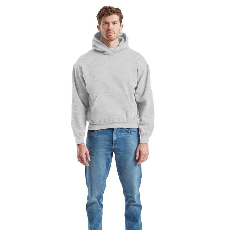 Fruit Of The Loom Mens Supercotton Hoodie - Athletic Heather - View 4
