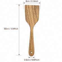2PCS/1PC Acacia Wood Spatula Set Wooden Cooking Utensil Set - Brown - View 13