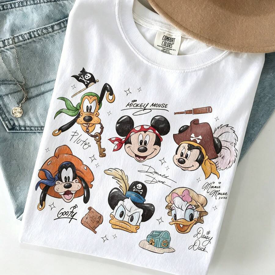 Street Legend Flash McQueen Need For Speed Flame Print 100% Coton T-shirt, Rétro Disney Cars Décontracté Femmes Tee - Blanc - Voir 1