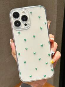 A Stylish Phone Case Does Not Include A Lanyard Or Stand. Shockproof Phone Case With A Transparent Heart Design By Maryam Alam Artist Girlcore, Perfect For Holidays, Love, And Valentine's Day. - 多色 3 - 查看 1
