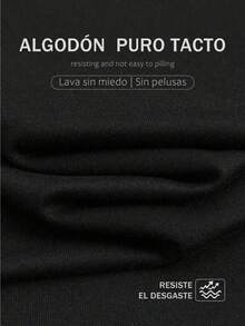 Camiseta de manga corta con estampado gráfico casual para hombre, verano - Negro - Ver 6