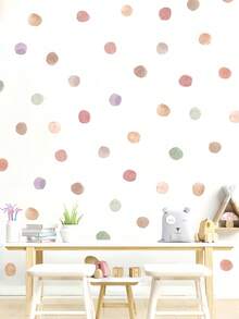 1/2/3 Peças Adesivos de Parede de Coração Macaron com Bolinhas Estilo Ins Girl, Autoadesivos, À Prova d'Água e Removíveis, Arranjo DIY Personalizável, Adequado para Diferentes Necessidades de Decoração de Parede Personalizada, Também para Móveis, Portas de Armários, Vidro e Outras Superfícies de Embelezamento, Adesivos de Decoração de Parede para Quarto de Princesa e Jardim de Infância. Decoração de Feriados, Festa de Aniversário, Presente. - Adesivos de parede - Visão 5