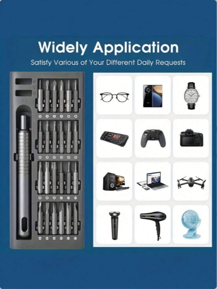 25-In-1 Precision Screwdriver Set, Multifunctional Repair Tool For Phone And Tablet Disassembly, Durable Plastic, Non-Electric - Includes Various Screwdriver Heads - Multicolor - View 3