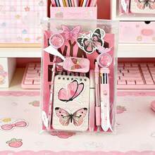 Cute Butterfly Stationery Set, Multi-Functional Stationery Gift Set Including Notebook, Stickers, 10-Color Gel Pens, Back To School, Graduation Gift, Academic Incentive Cute School Supplies - Suit - View 9