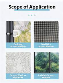 Self-Adhesive Screen Repair Tape, Suitable For Windows, Doors, Mosquito Nets And Curtains, Mosquito Patch - Multicolor - View 3