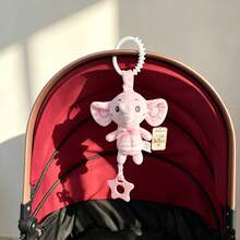 BBSKY 1 buah Boneka Gajah & Kelinci Merah Muda Lucu, Boneka Gantung Kereta Bayi Baru Lahir dengan Mainan Kerincingan dan Lonceng, Boneka Bayi Portabel yang Menenangkan, Cocok Sebagai Hadiah untuk Bayi Baru Lahir - MultiWarna - View 8