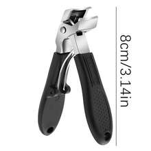 Large Curved Toe Nail Clipper, Thick & Hard Nail Specialized, For Elderly & Pregnant Women, Sharp Stainless Steel Trimming Tool, No Bending Required, Ergonomic Design, Unisex - Multicolor - View 10