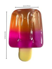 3/1pc Soft Cute Ice Cream Shaped Stress Relief Toy - A Cute Cube-Shaped Sensory Stress Relief Toy. This Portable Stress Relief Gadget Is Perfect For Use In The Office, Home Or Daily Relaxation. It Is An Excellent Decoration For Any Desk, And Also Suitable For Holidays, Parties And Christmas And Other Special Occasions. - Multiple Styles - View 9