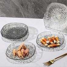 8pcs Transparent Plastic Household Bone Plate Set, Dining Table Trash Bone Plate, Small Cutting Board, Fruit Snack Plate, Dried Fruit Snack Plate - Multicolor - View 4