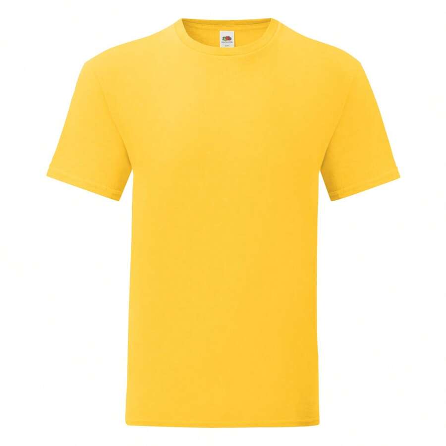 Fruit Of The Loom Mens Iconic T-Shirt - Sunflower Yellow - View 1